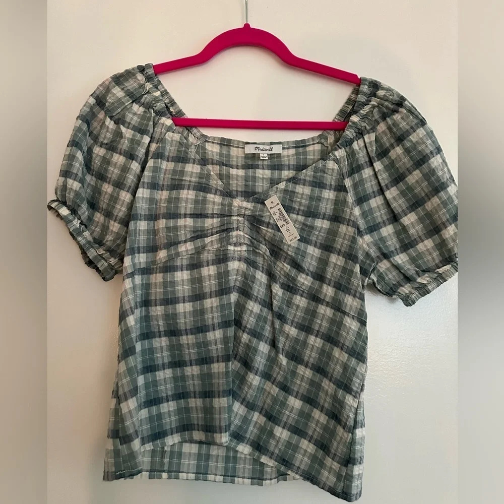 NWT - Madewell Short Sleeve Blouse